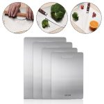 Clupup 304 Stainless Steel Cutting Board Chopping Block Meat Vegetable Mat Kitchen Tool, Sustainable Kitchen Cutting for scale Board Butcher Block for Meat, Cheese, Cut Boards - Image 3